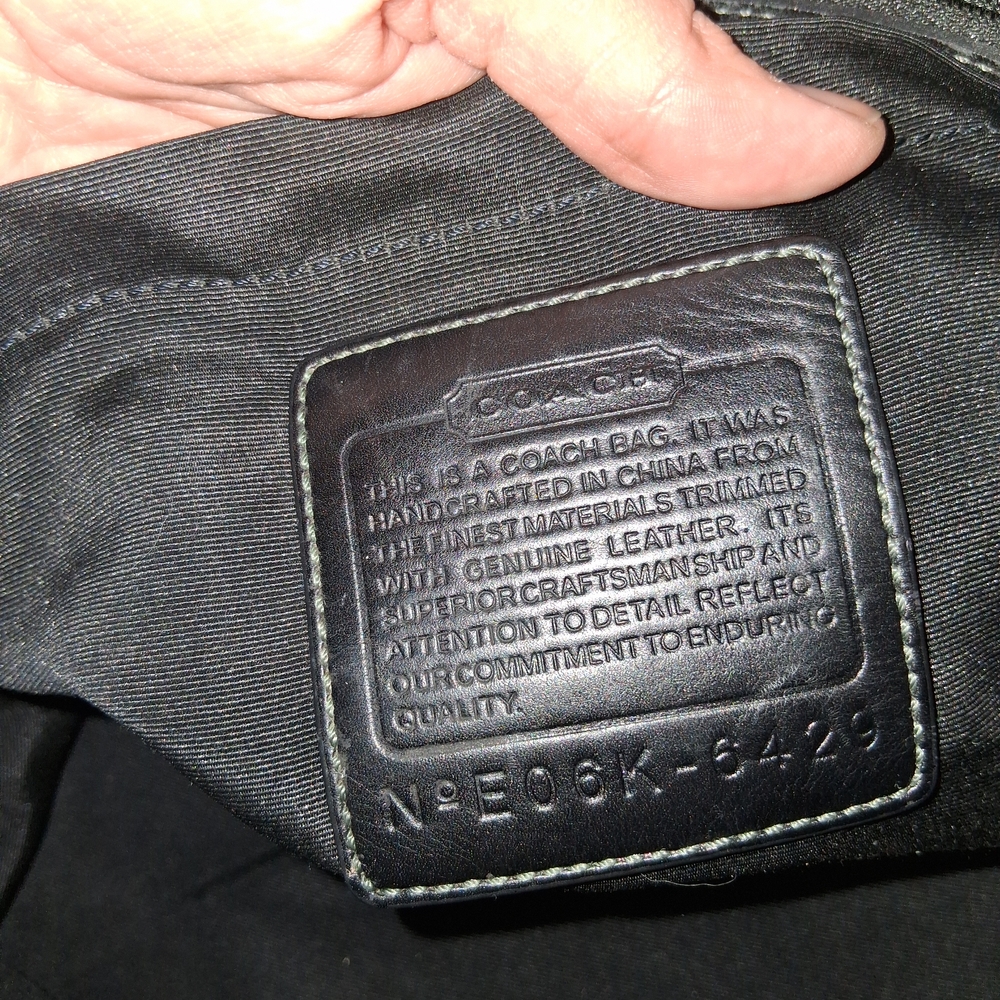 Coach Black and Gray 06' Baby Bag with Signature Monogram - Picture 11 of 16
